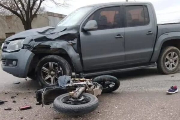 ACCIDENTE FATAL EN HERNANDO: COLISIÓN ENTRE MOTOCICLETA Y CAMIONETA EN RUTA 6